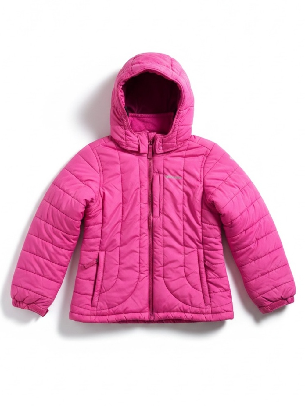 Patagonia Girls Hooded Insulated Puffer Jacket Ski Coat Pink Size 10